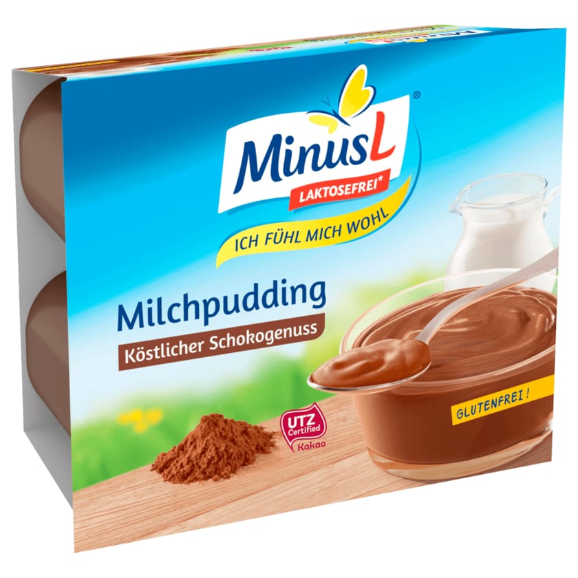 MinusL Milchpudding Schoko 4x125g